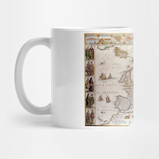 Antique Map of Europe by Willem Jansz Blaeu, c1617 Mug